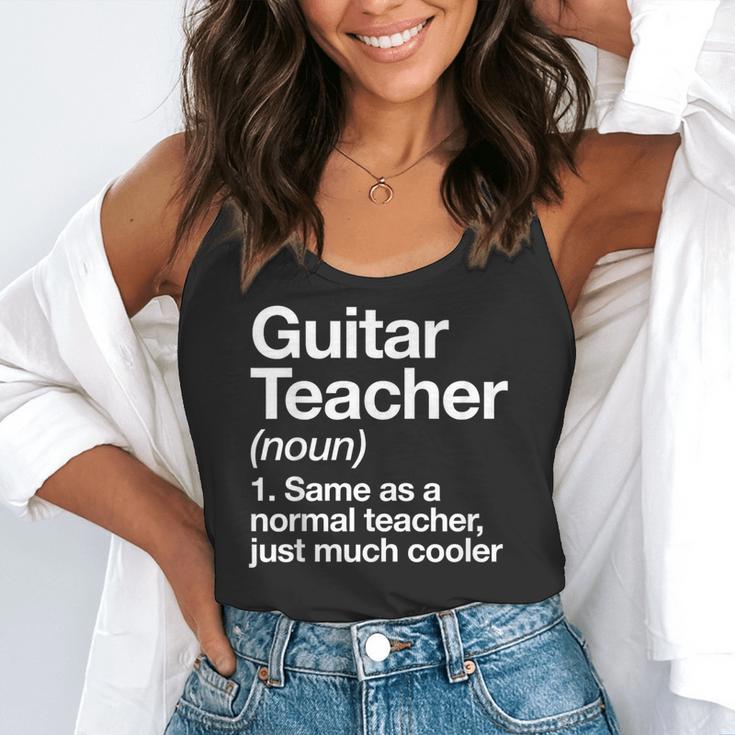Guitar Teacher Definition Musician Music Men Women Girls Kids Flowy Tank, funny gift