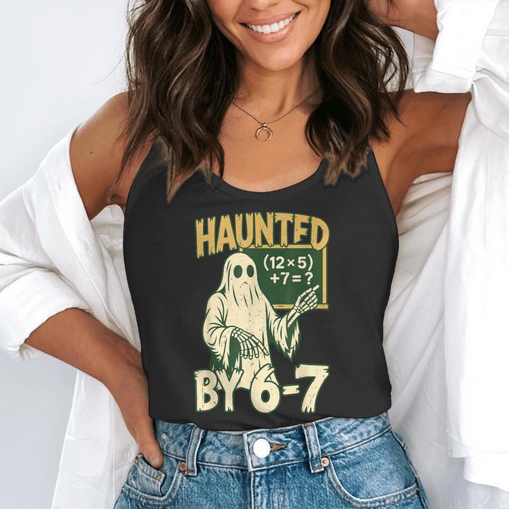 Halloween Costume Haunted By 67 Ghost Math Teacher Professor Flowy Tank, funny gift Halloween Costume Haunted By 67 Ghost Math Teacher Professor Flowy Tank, funny gift