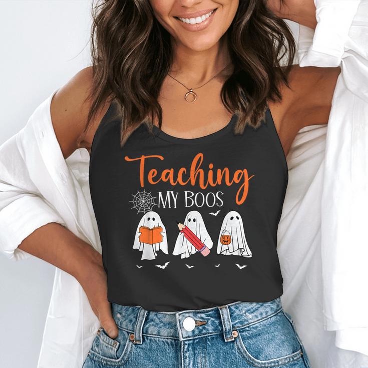 Halloween Ghost Teachers Teaching My Boos Costume Women Men Flowy Tank, funny gift Halloween Ghost Teachers Teaching My Boos Costume Women Men Flowy Tank, funny gift