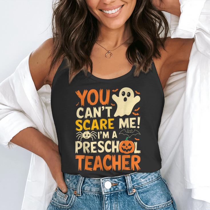 Halloween Preschool Teacher You Can't Scare Me Im A Teacher Flowy Tank, funny gift