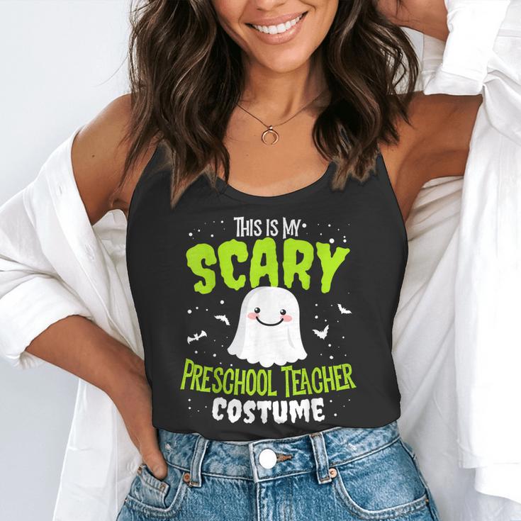 Halloween This Is My Scary Preschool Teacher Custome For Men Women Kids Flowy Tank, funny gift
