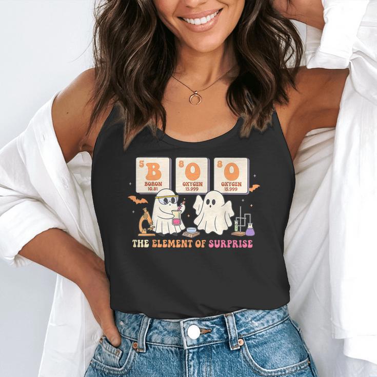 Halloween Science Teacher Boo Ghost The Element Of Surprise Flowy Tank, funny gift Halloween Science Teacher Boo Ghost The Element Of Surprise Flowy Tank, funny gift