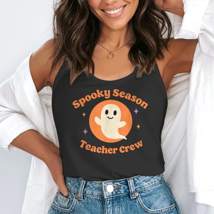 Halloween Teacher Crew Spooky Season Retro Ghost Flowy Tank, funny gift Halloween Teacher Crew Spooky Season Retro Ghost Flowy Tank, funny gift