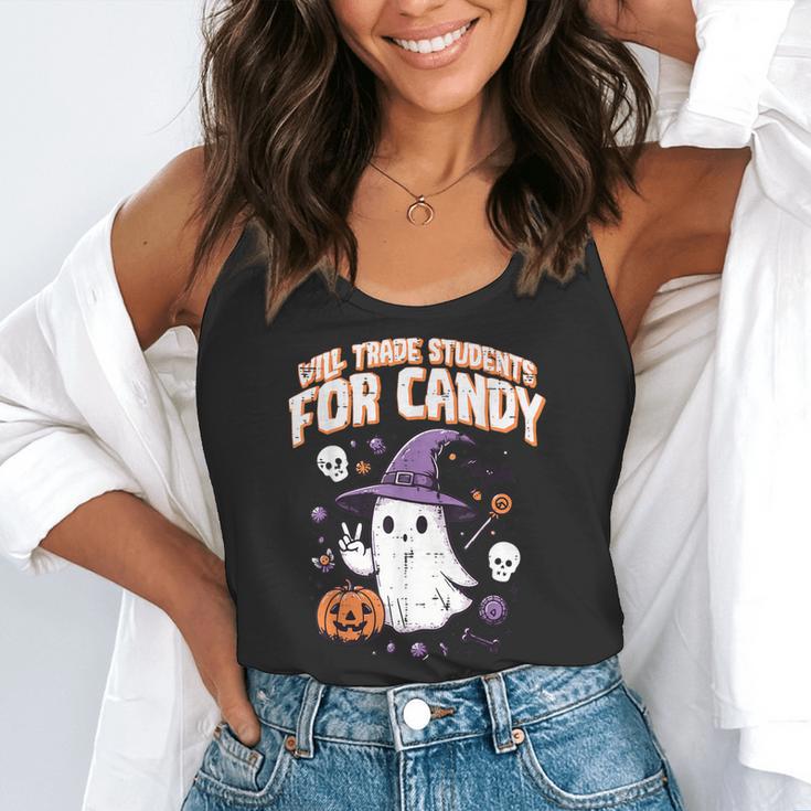 Halloween Teacher Trade Students For Candy Costume Women Flowy Tank, funny gift Halloween Teacher Trade Students For Candy Costume Women Flowy Tank, funny gift