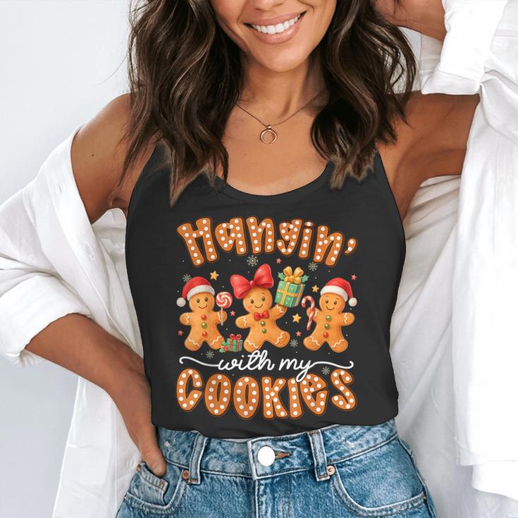 Hangin With My Cookies Gingerbread Men Women Xmas Teacher Flowy Tank, funny gift Hangin With My Cookies Gingerbread Men Women Xmas Teacher Flowy Tank, funny gift