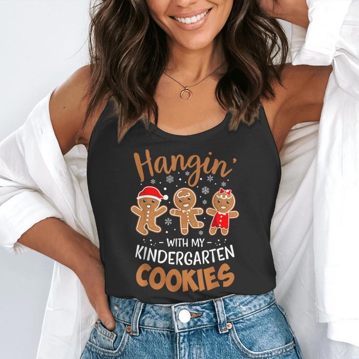 Hangin My Kindergarten Cookie Gingerbread Christmas Teacher For Men Women Kids Flowy Tank, funny gift