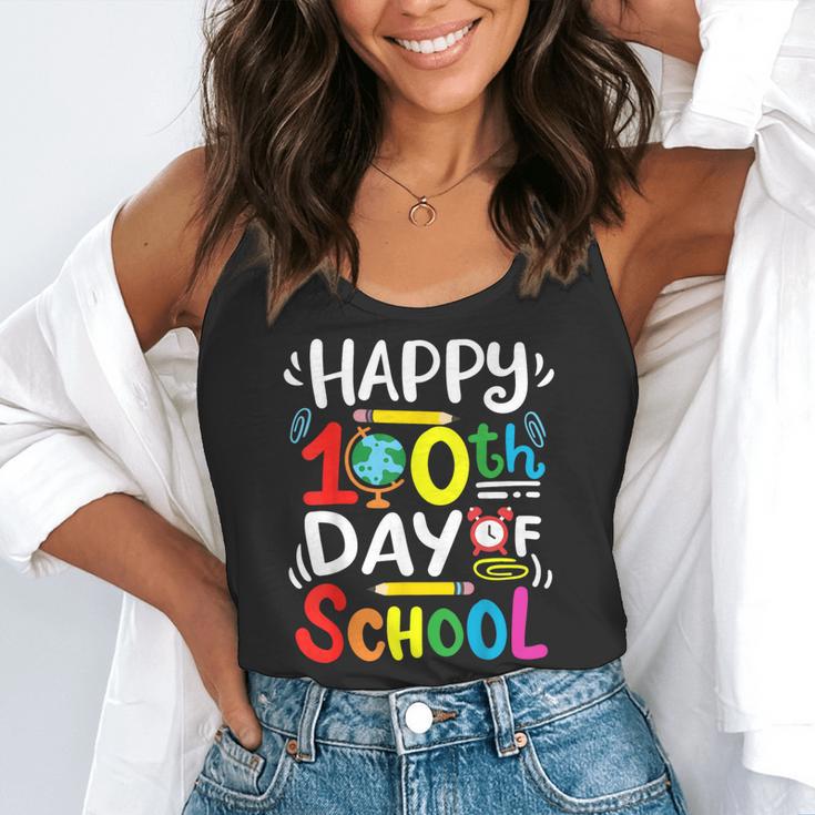 Happy 100th Day Of School 100 Days Of School Teacher Student Flowy Tank, funny gift