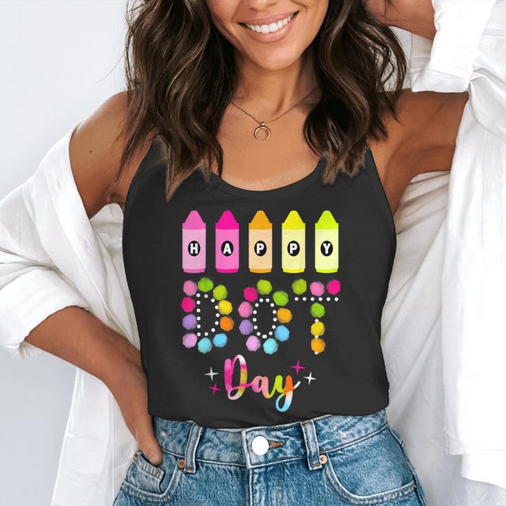 Happy Dot Day 2025 Teacher Kids Girls Colorful Polka Dot Day Flowy Tank, funny gift