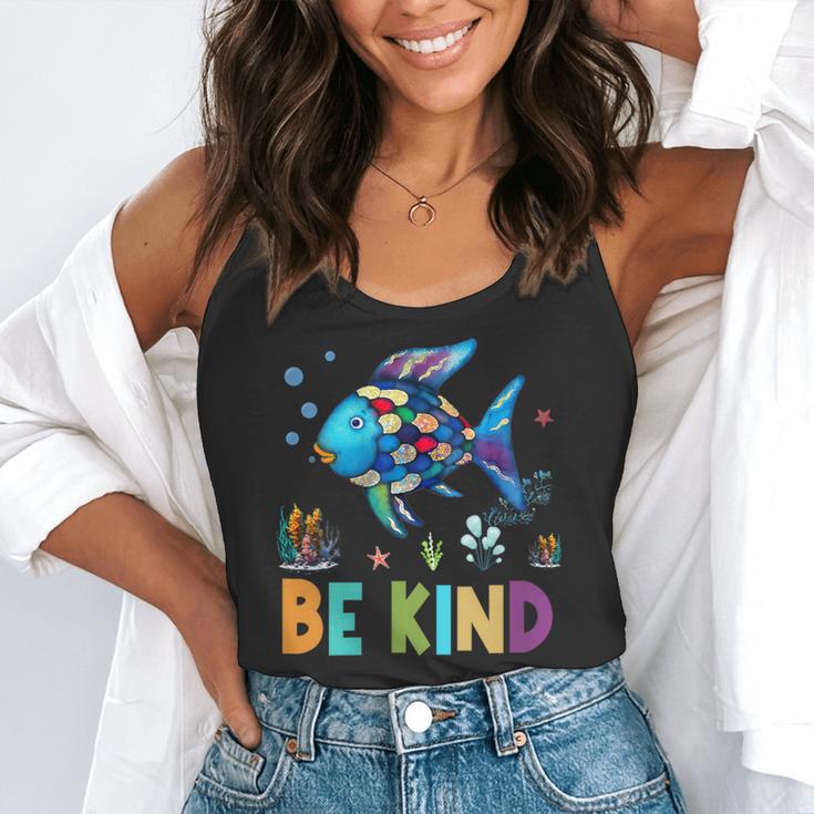Happy First Day Of School Fish Rainbows Teacher Be Kind Flowy Tank, funny gift Happy First Day Of School Fish Rainbows Teacher Be Kind Flowy Tank, funny gift