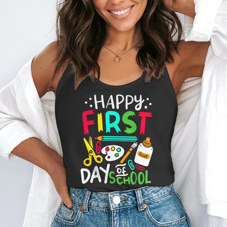 Happy First Day Of School Teacher Back To School Student Flowy Tank, funny gift Happy First Day Of School Teacher Back To School Student Flowy Tank, funny gift