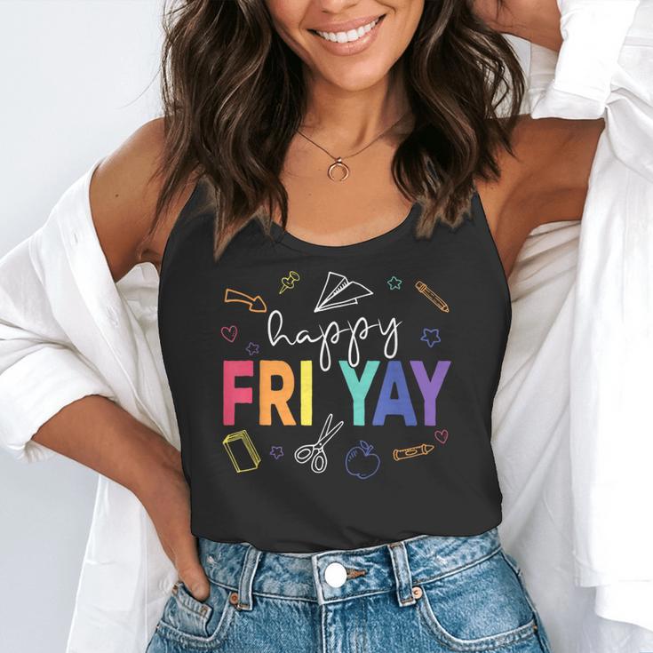 Happy Fri Yay Teacher Friday For Men Women Flowy Tank, funny gift Happy Fri Yay Teacher Friday For Men Women Flowy Tank, funny gift