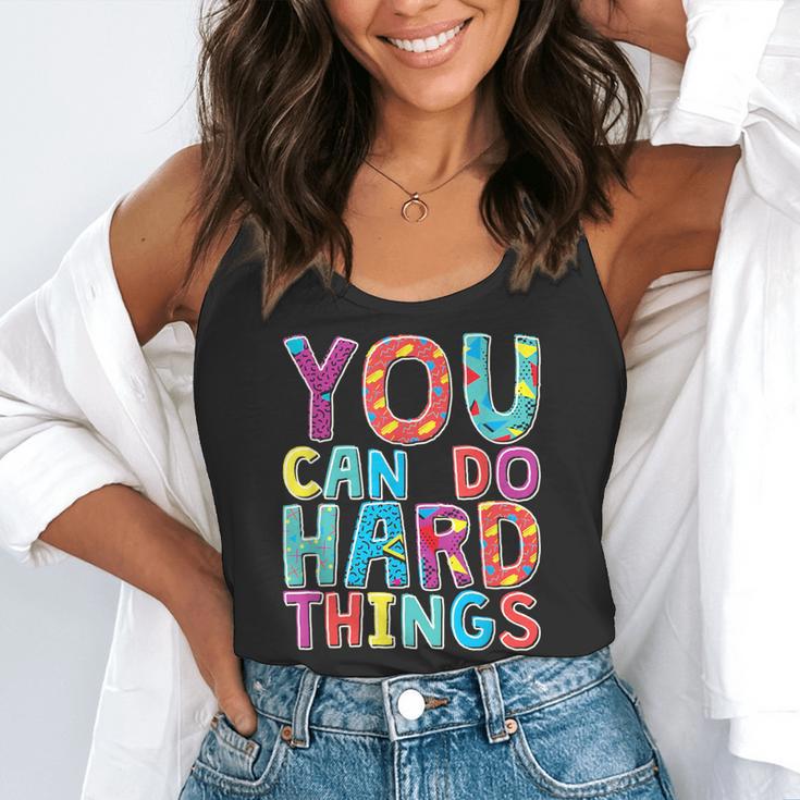 You Can Do Hard Things School Student Teachers Flowy Tank, funny gift You Can Do Hard Things School Student Teachers Flowy Tank, funny gift