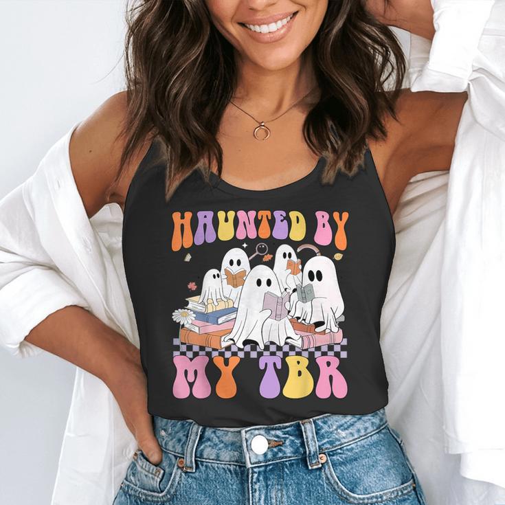 Haunted By My TBR Cute Ghosts Book Reading Teacher Halloween Flowy Tank, funny gift Haunted By My TBR Cute Ghosts Book Reading Teacher Halloween Flowy Tank, funny gift
