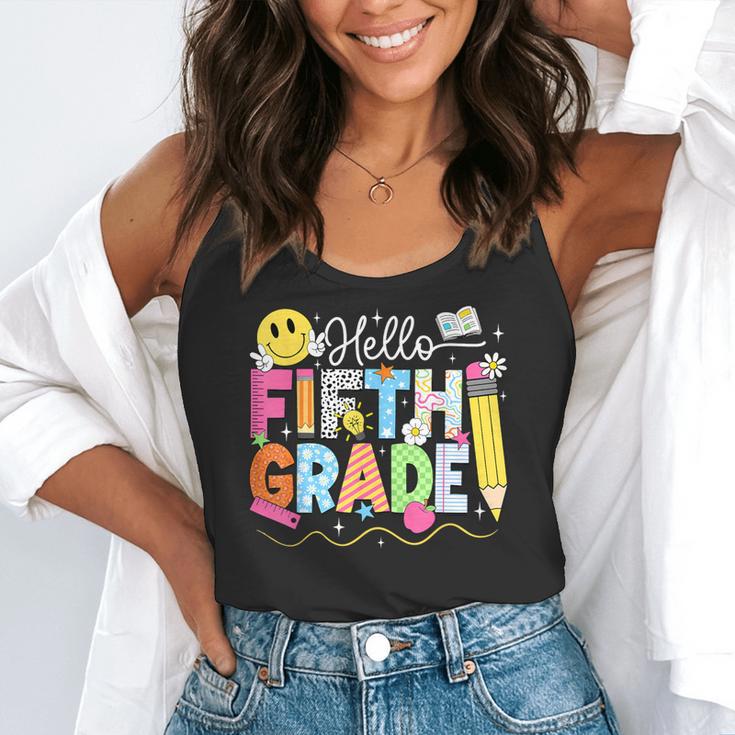 Hello Fifth Grade Team 5th Grade Back To School Teacher Kids Flowy Tank, funny gift Hello Fifth Grade Team 5th Grade Back To School Teacher Kids Flowy Tank, funny gift