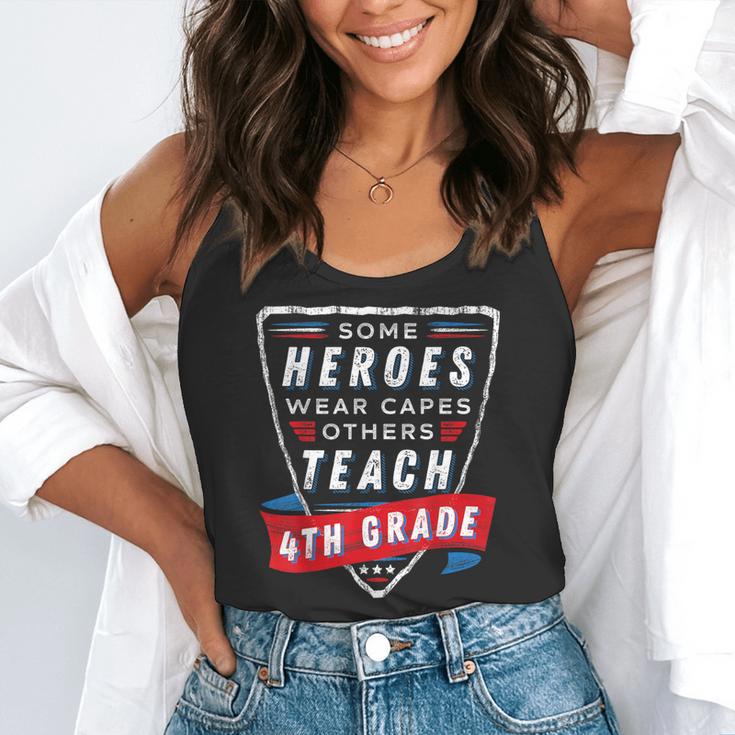 Some Heroes Wear Capes Others Teach 4th Grade Teacher Men Women Kids Flowy Tank, funny gift Some Heroes Wear Capes Others Teach 4th Grade Teacher Men Women Kids Flowy Tank, funny gift