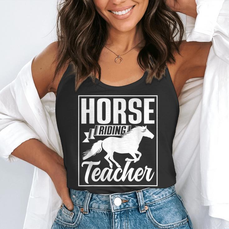 Horse Riding Teacher Rider Lover Equestrian Men Women Kids Flowy Tank, funny gift