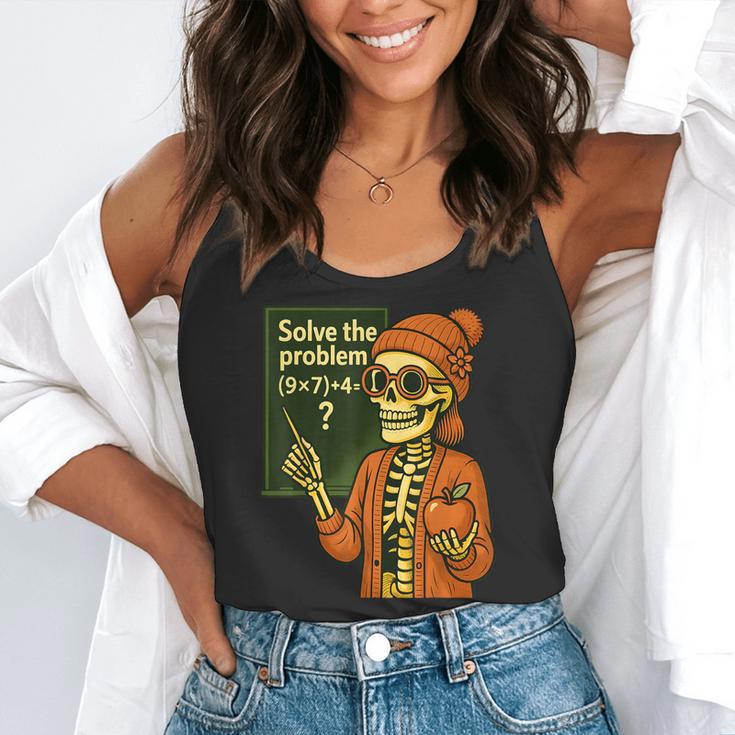 HUGvyn Halloween Skeleton Six Seven 67 Meme PEMDAS Teacher Flowy Tank, funny gift HUGvyn Halloween Skeleton Six Seven 67 Meme PEMDAS Teacher Flowy Tank, funny gift