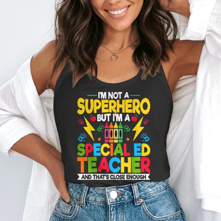 I'm Not a Superhero But I'm a SPED Special Education Teacher Flowy Tank, funny gift I'm Not a Superhero But I'm a SPED Special Education Teacher Flowy Tank, funny gift