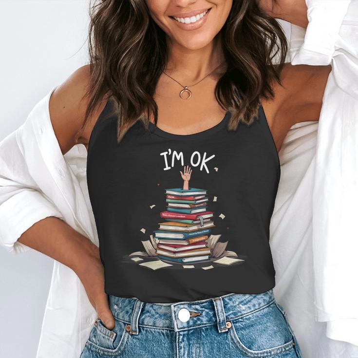 I'm Ok Read Book Reading Nerd Librarian Teacher School Flowy Tank, funny gift I'm Ok Read Book Reading Nerd Librarian Teacher School Flowy Tank, funny gift