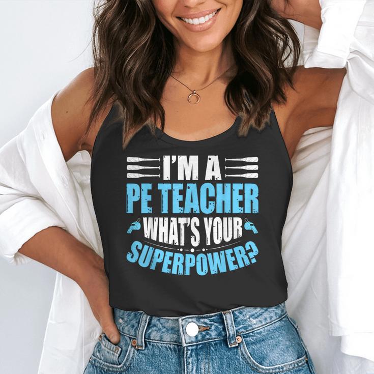 I'm A PE Teacher What's Your Superpower Physical Education Flowy Tank, funny gift I'm A PE Teacher What's Your Superpower Physical Education Flowy Tank, funny gift