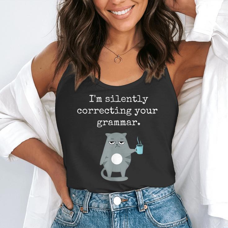 I'm Silently Correcting Your Grammar Sarcastic Teacher For Men Women Kids Flowy Tank, funny gift I'm Silently Correcting Your Grammar Sarcastic Teacher For Men Women Kids Flowy Tank, funny gift