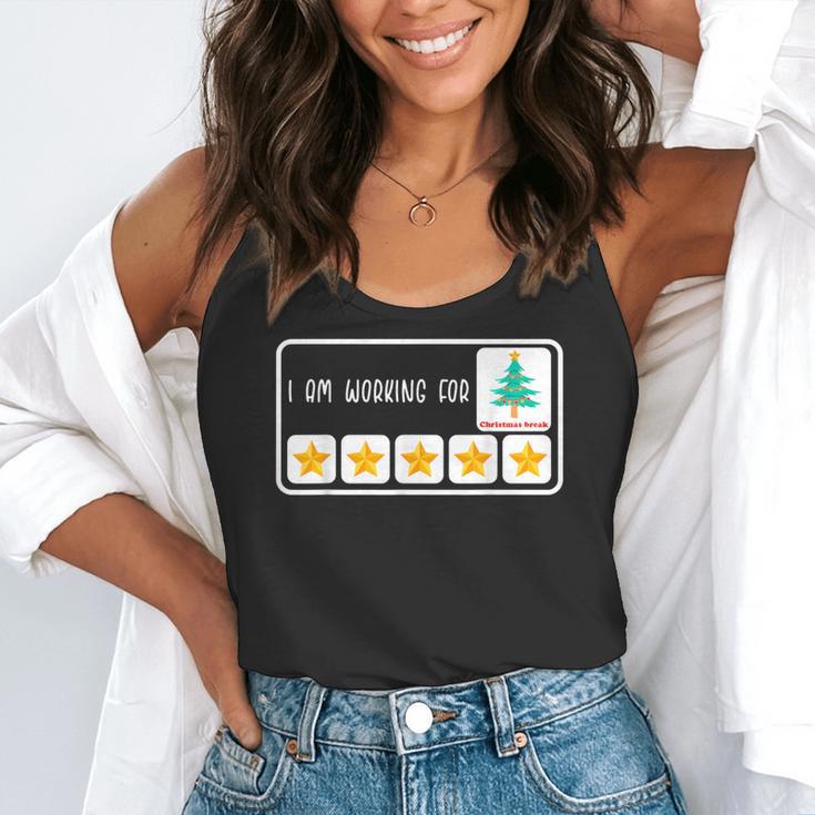 I'm Working For Christmas Break 5 Star Winter Teacher Stars Flowy Tank, funny gift I'm Working For Christmas Break 5 Star Winter Teacher Stars Flowy Tank, funny gift