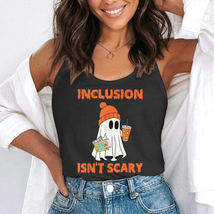 Inclusion Isn't Scary Shirt Halloween SLP Sped Teacher Flowy Tank, funny gift