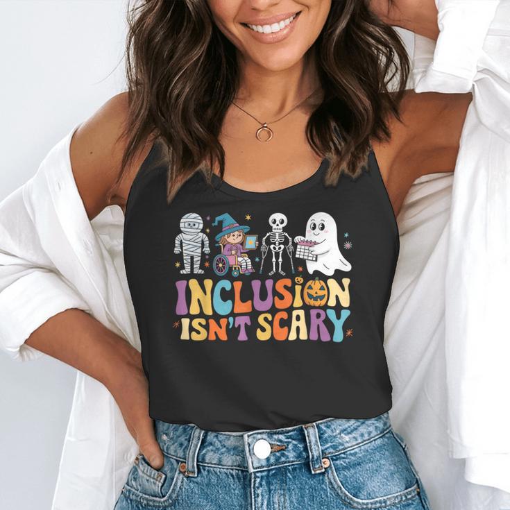 Inclusion Isn't Scary SLP Halloween Sped Teacher Flowy Tank, funny gift Inclusion Isn't Scary SLP Halloween Sped Teacher Flowy Tank, funny gift