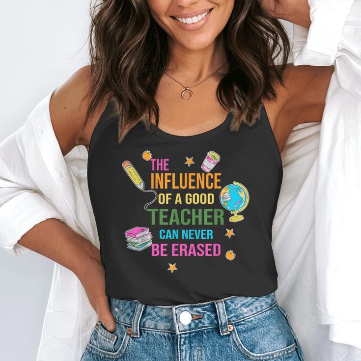 The Influence Of A Good Teacher Can Never Be Erased Quote Flowy Tank, funny gift The Influence Of A Good Teacher Can Never Be Erased Quote Flowy Tank, funny gift