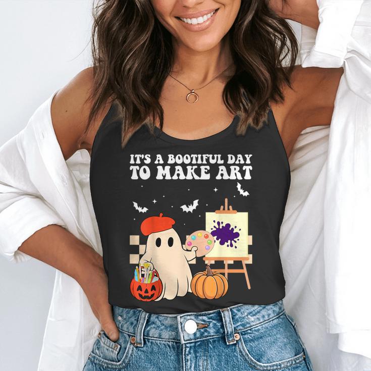 It's A Bootiful Day To Make Art Groovy Art Teacher Halloween Flowy Tank, funny gift It's A Bootiful Day To Make Art Groovy Art Teacher Halloween Flowy Tank, funny gift