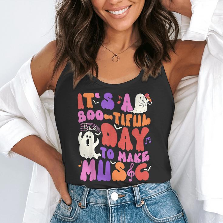 It's a Bootiful Day To Make Music Halloween Music Teacher Flowy Tank, funny gift