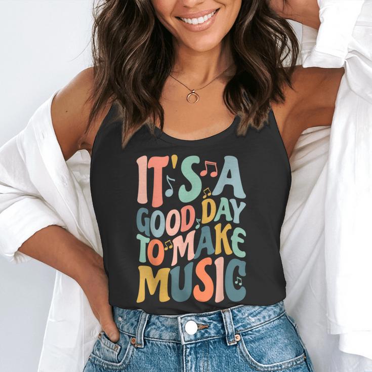It's A Good Day To Make Music Musician Band Music Teacher Flowy Tank, funny gift