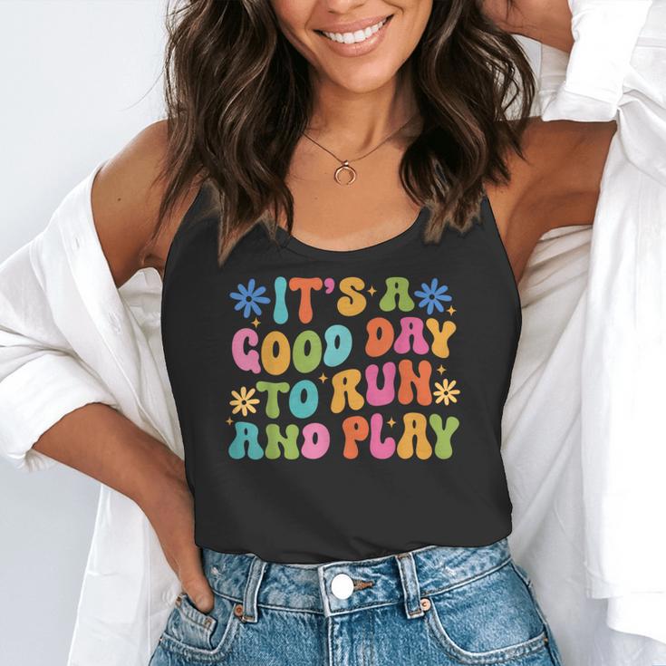 Its A Good Day To Run And Play PE Teacher Physical Education Flowy Tank, funny gift Its A Good Day To Run And Play PE Teacher Physical Education Flowy Tank, funny gift