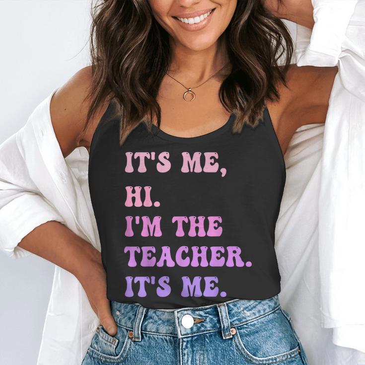 It's Me Hi I'm The TEACHER It's Me Teacher Educator Flowy Tank, funny gift It's Me Hi I'm The TEACHER It's Me Teacher Educator Flowy Tank, funny gift