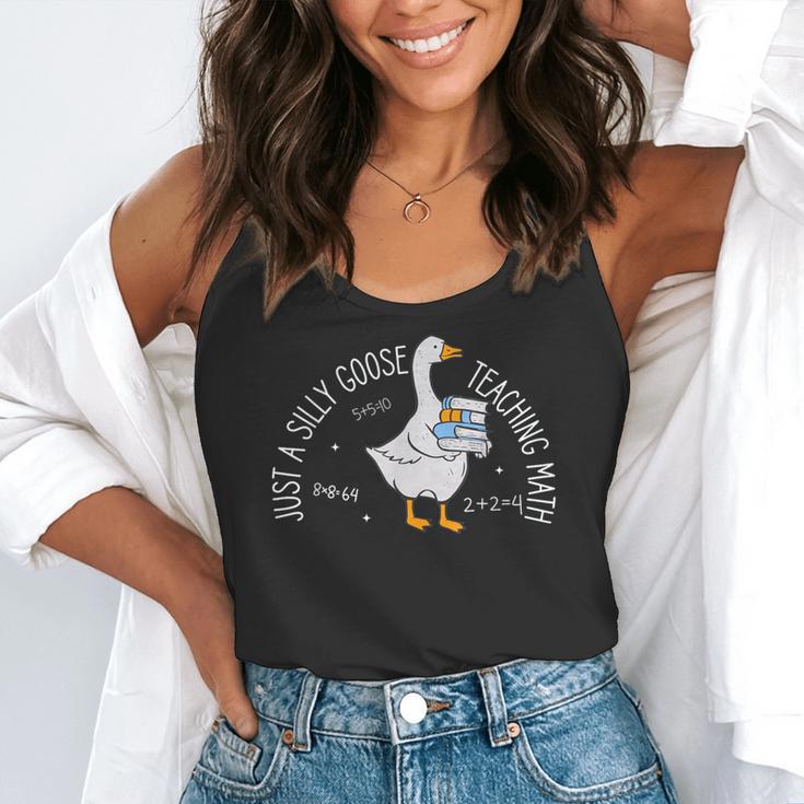 Just A Silly Goose Teaching Math Teacher Back To School Flowy Tank, funny gift Just A Silly Goose Teaching Math Teacher Back To School Flowy Tank, funny gift