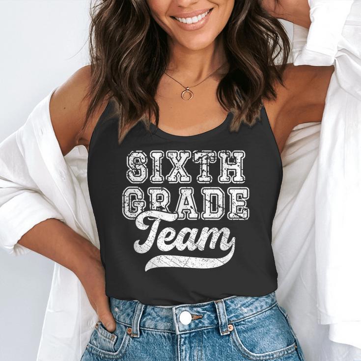 Kids Teacher Sixth Grade Retro Back To School Team 6th Grade Flowy Tank, funny gift Kids Teacher Sixth Grade Retro Back To School Team 6th Grade Flowy Tank, funny gift