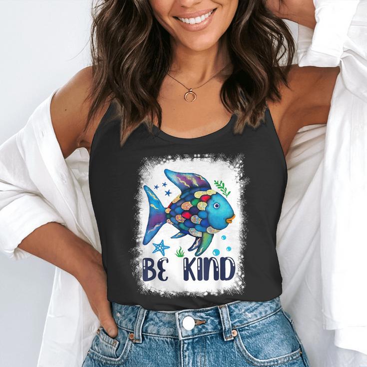 Be Kind Rainbow Fish Teacher Life Back To School Teaching Men Women Flowy Tank, funny gift Be Kind Rainbow Fish Teacher Life Back To School Teaching Men Women Flowy Tank, funny gift