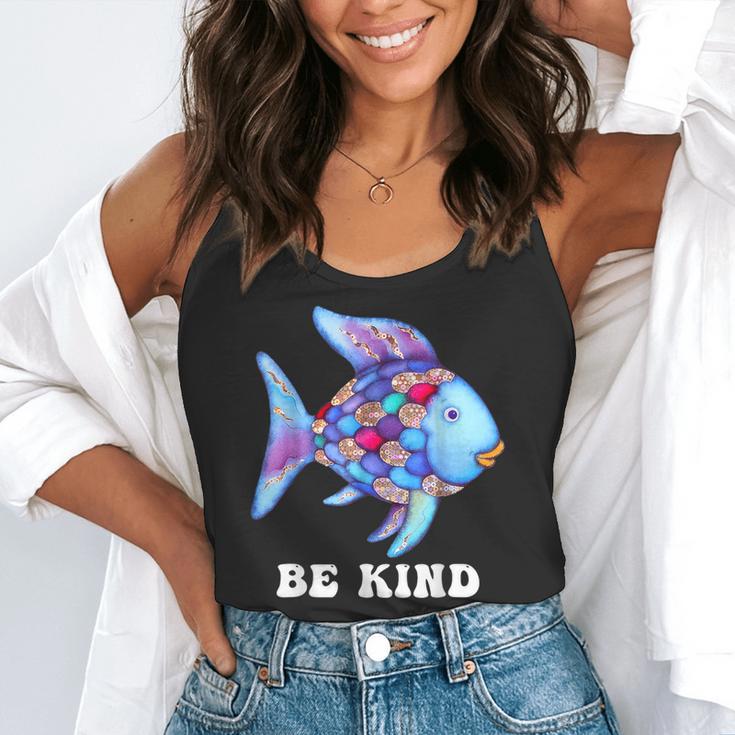 Be Kind Rainbow Fish Teacher Life Teaching Back To School Flowy Tank, funny gift Be Kind Rainbow Fish Teacher Life Teaching Back To School Flowy Tank, funny gift