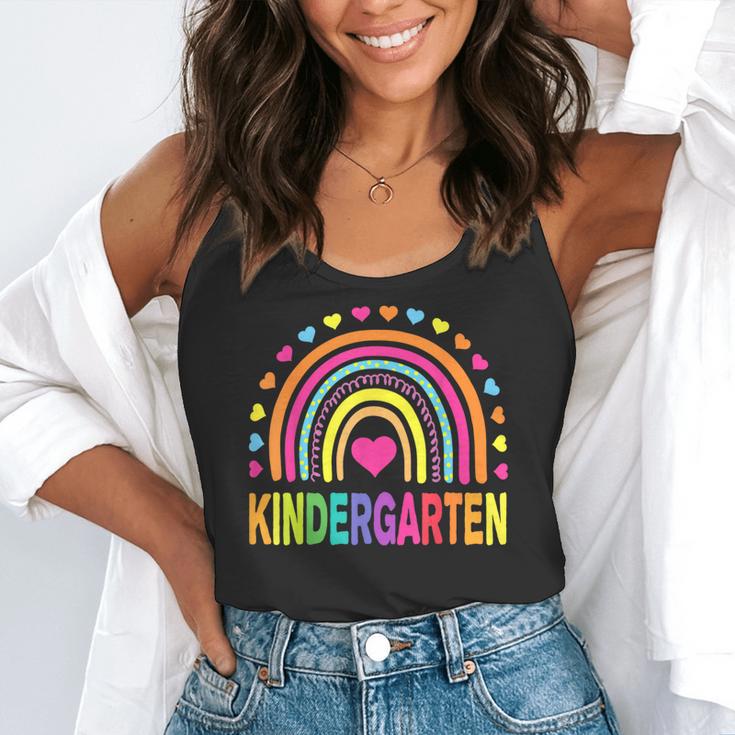 Kindergarten Rainbow Girls Boys Teacher Team Kinder Squad Flowy Tank, funny gift Kindergarten Rainbow Girls Boys Teacher Team Kinder Squad Flowy Tank, funny gift