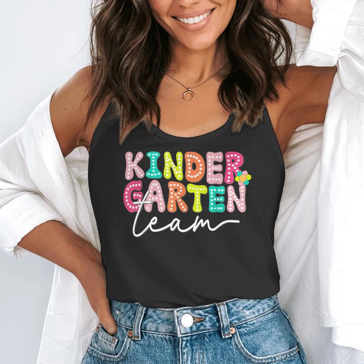 Kindergarten Team Teacher Back To School Kindergarten Squad Flowy Tank, funny gift