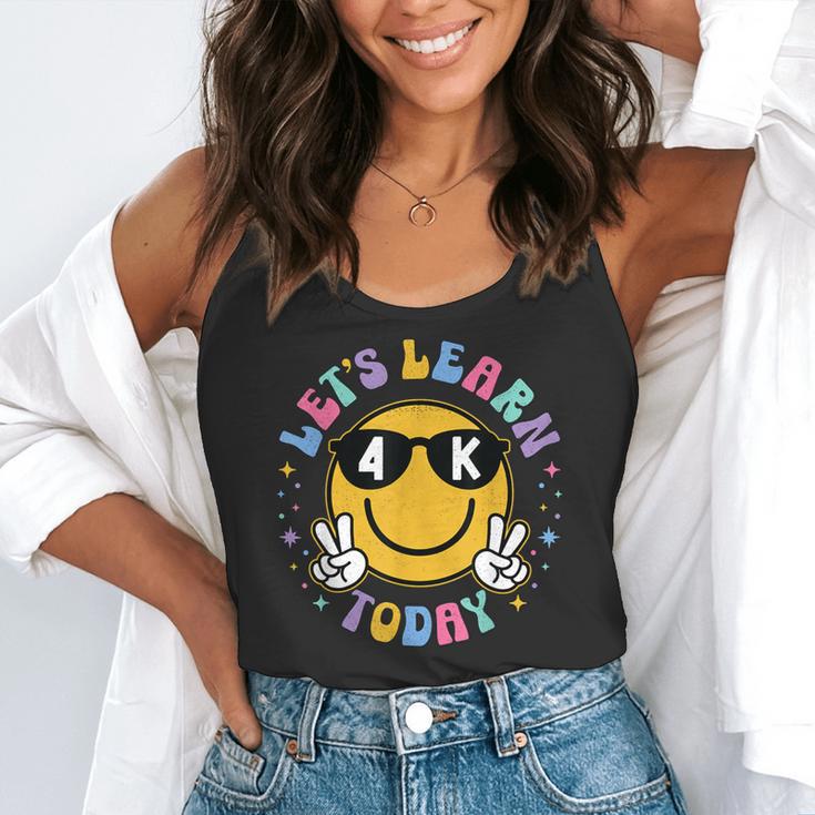 Lets Learn Today Shirt Smile Face 4K Teacher Back To School Flowy Tank, funny gift Lets Learn Today Shirt Smile Face 4K Teacher Back To School Flowy Tank, funny gift