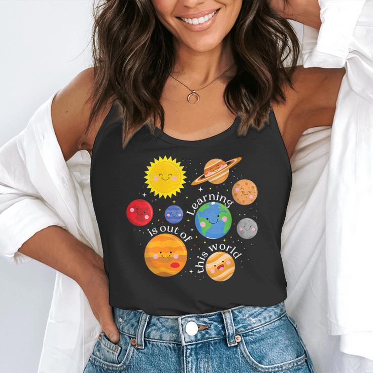 Learning Is Out Of This World Science Teacher Planets Flowy Tank, funny gift Learning Is Out Of This World Science Teacher Planets Flowy Tank, funny gift