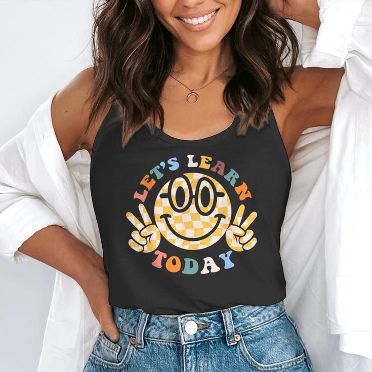 Let's Learn Today First Day Of School For Teacher Student Flowy Tank, funny gift
