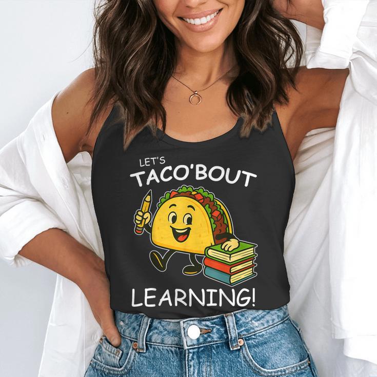 Let's Taco Bout Learning Back To School Teacher Kids Flowy Tank, funny gift Let's Taco Bout Learning Back To School Teacher Kids Flowy Tank, funny gift