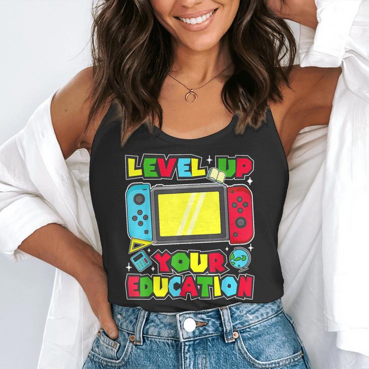 Level Up Your Education Gaming Inspired Teacher Gamers Flowy Tank, funny gift Level Up Your Education Gaming Inspired Teacher Gamers Flowy Tank, funny gift