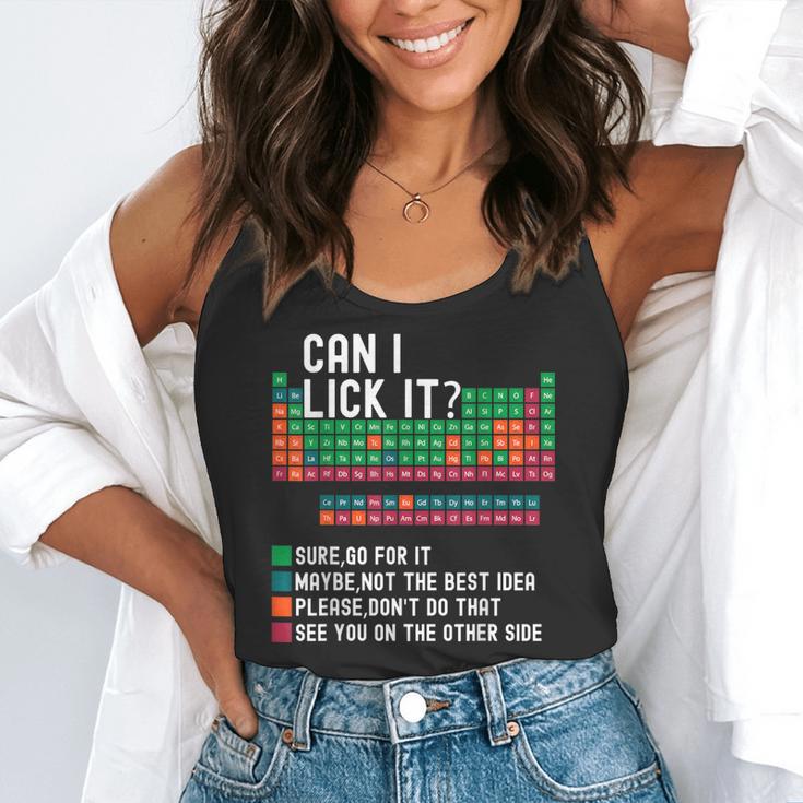 Can I Lick It Periodic Table Science Teacher Chemistry Flowy Tank, funny gift Can I Lick It Periodic Table Science Teacher Chemistry Flowy Tank, funny gift