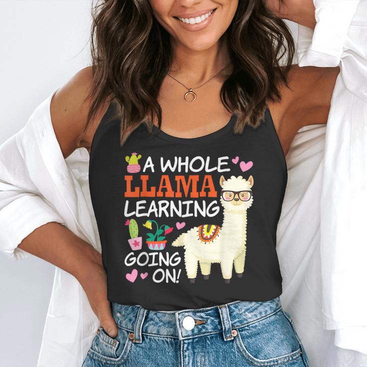 Llama Learning T Shirt Teachers Students Alpaca Lovers Flowy Tank, funny gift Llama Learning T Shirt Teachers Students Alpaca Lovers Flowy Tank, funny gift