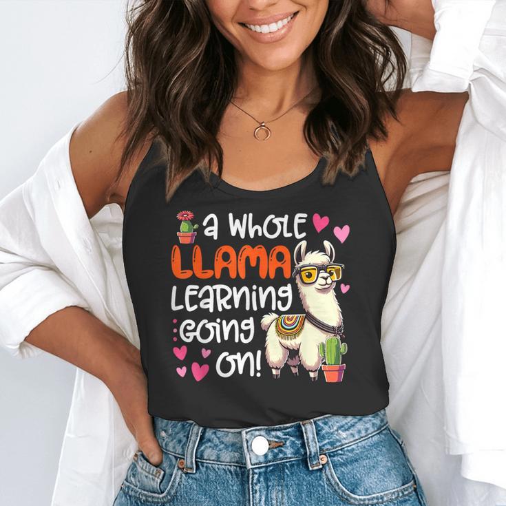 Llama Learning Teachers Students Alpaca Lover Back To School Flowy Tank, funny gift Llama Learning Teachers Students Alpaca Lover Back To School Flowy Tank, funny gift