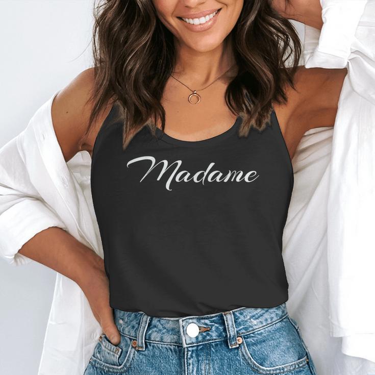 Madame French Teachers T-Shirt Flowy Tank, funny gift