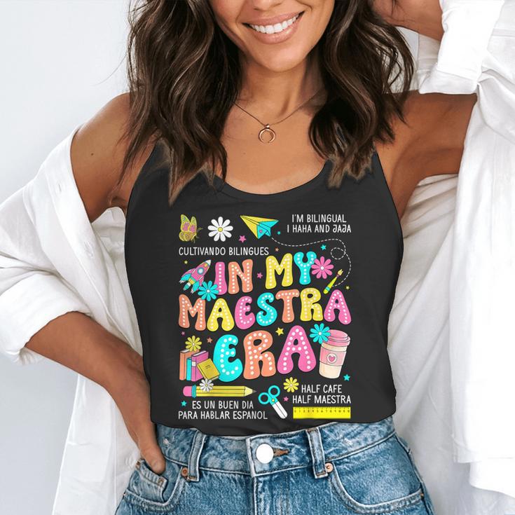 In My Maestra Era Spanish Bilingual Teacher Back To School Flowy Tank, funny gift